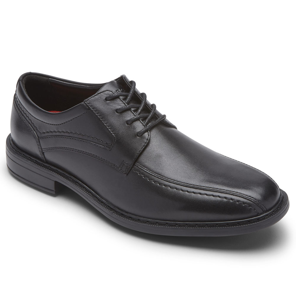 Oxfords Rockport Hombre Mexico - Parsons Bike Toe Negros - MOGJW4659